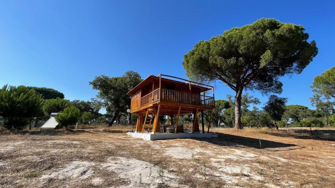 Villa Suspended Wooden House - Monte Da Cortica Águas de Moura Exterior foto