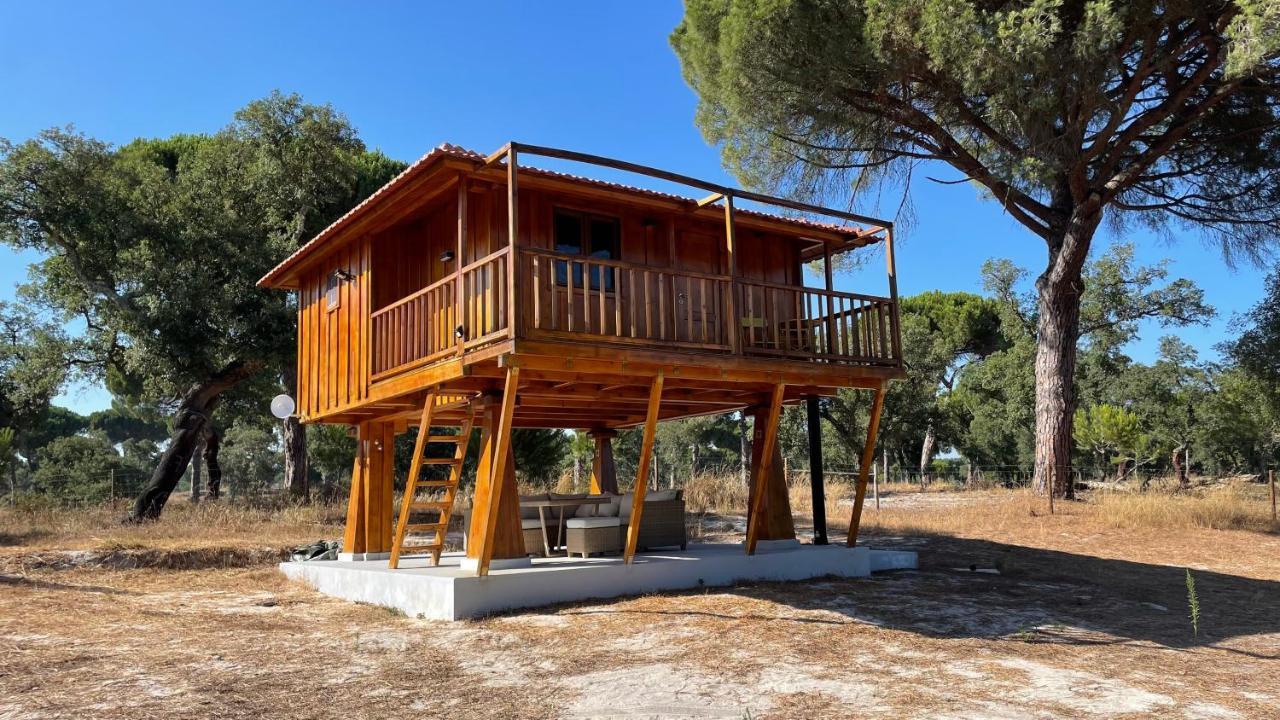 Villa Suspended Wooden House - Monte Da Cortica Águas de Moura Exterior foto